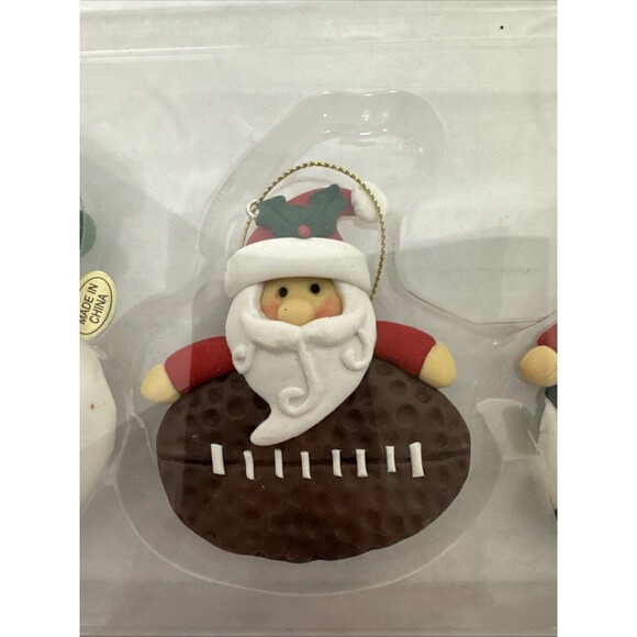 Lot Of 4 Sports Christmas Tree Ornaments Basketball Football Baseball Soccer - Picture 7 of 9